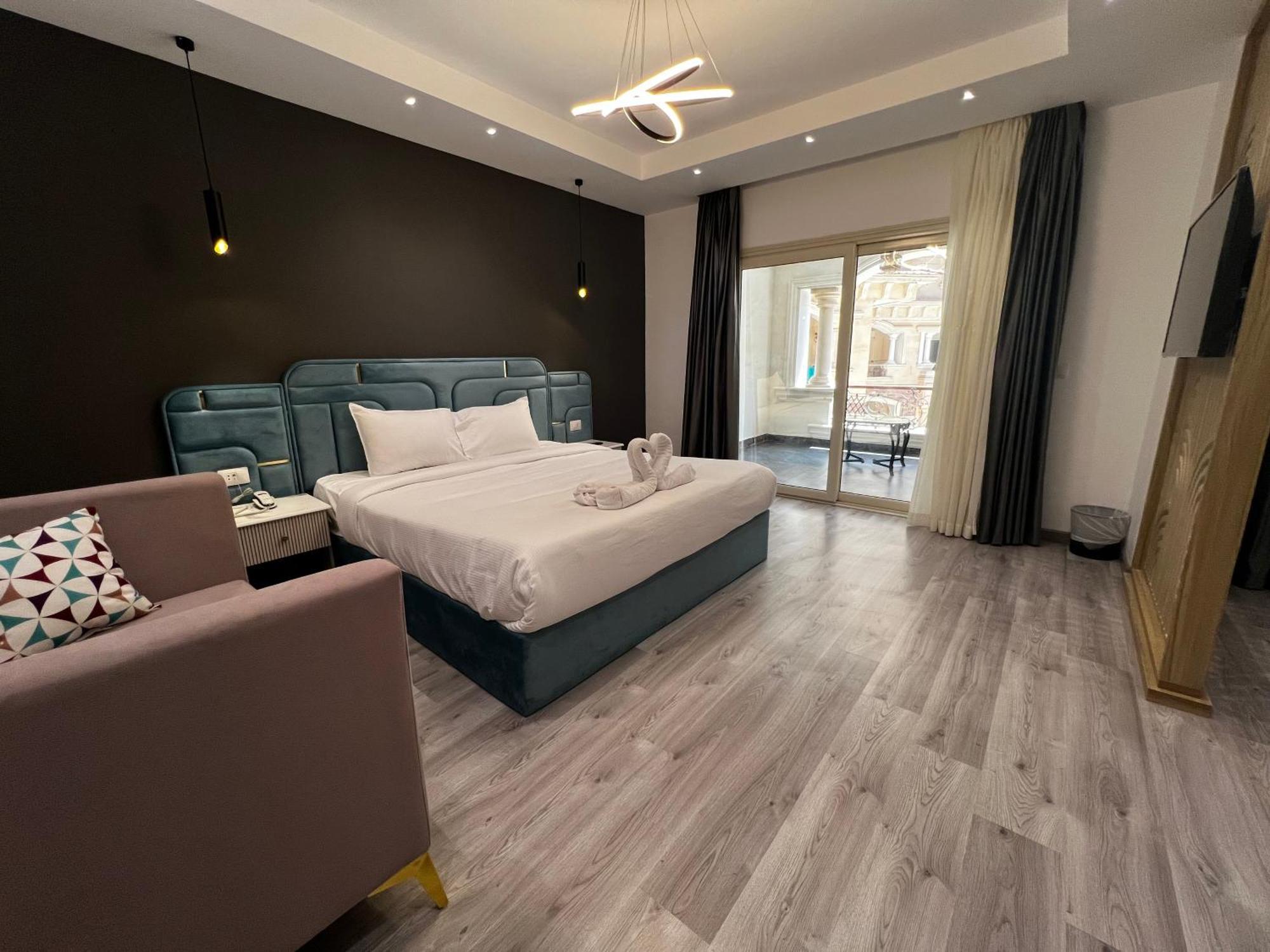 Onyx Pyramids Boutique Hotel Al Kawm al Akhdar ภายนอก รูปภาพ
