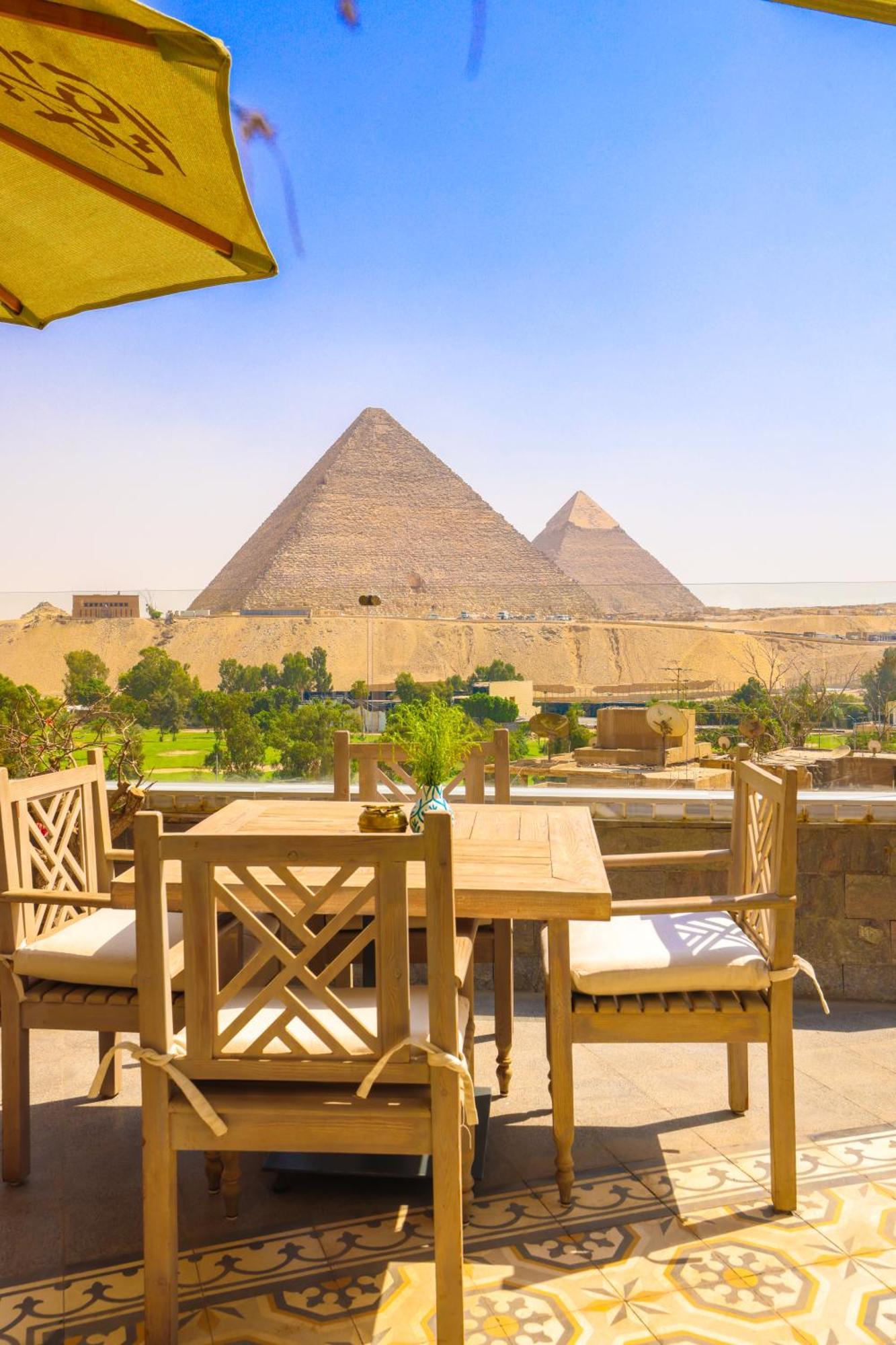 Onyx Pyramids Boutique Hotel Al Kawm al Akhdar ภายนอก รูปภาพ